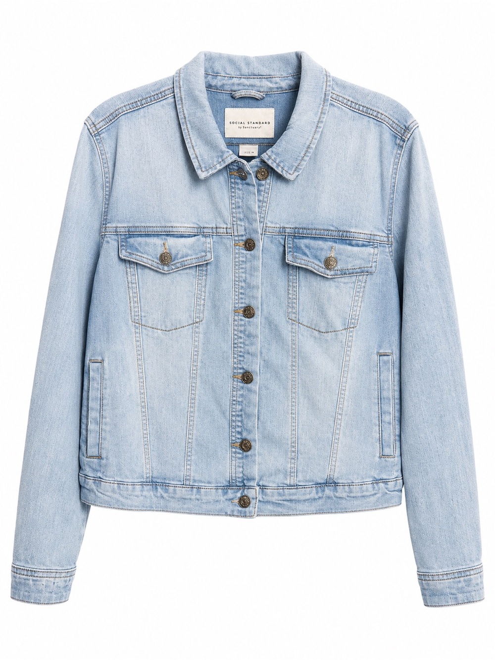 Social Standard by Sanctuary Light Wash Denim Jacket